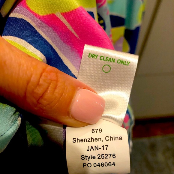 Lilly Pulitzer Silk Moya Caftan-EUC - Picture 4 of 4